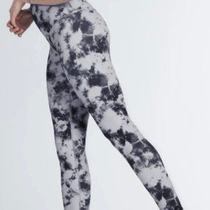 DYI, Size Medium, Printed Signature Legging - Photo Tie Dye (Blue and White)